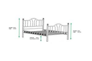 Pasifik Metal Karyola 150x200 ARM077