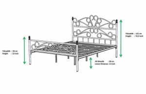 Bergama Metal Karyola 140x200 ARM086