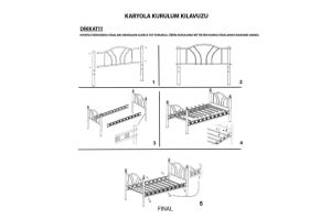 Belinay Metal Karyola 90x200 ARM130