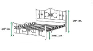 Stella Metal Karyola 140x190 ARM168