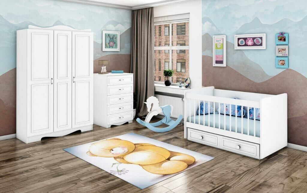 Rüyam Sallanır Beşikli Bebek Odası Takımı WD26123