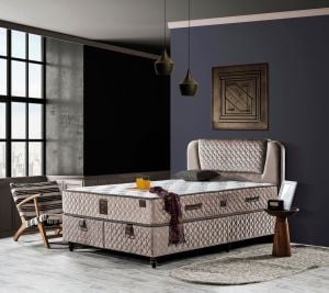 Relax 160X200 Çift Kişilik Yatak, Baza, Başlık Seti EY2016