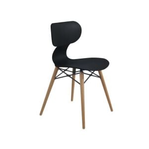 Yugo-S Wox (kayın) Siyah - Kayın Ahşap Mutfak Sandalyesi PPT1459