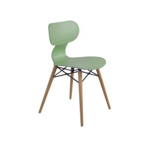 Yugo-S Wox (kayın) Pastel Yeşil - Kayın Ahşap Mutfak Sandalyesi PPT1463
