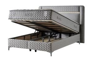Gusto Gri 150x200 Çift Kişilik Baza, Başlık Seti CB3404