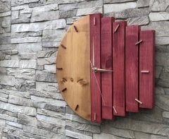 Doğal Ahşap Duvar Saati