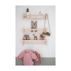 Montessori Ahşap Eğitici Kitaplık Raf