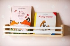 Ahşap Çocuk Odası Eğitici Kitaplık Raf