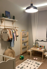 Doğal Ahşap Montessori Eğitici Kitaplık
