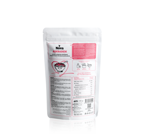 ''Aşkbadem'' Bademli ve Çilekli Granola - 340 Gr.