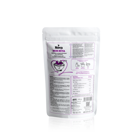 ''Mor Rüya'' Böğürtlenli ve Acıbadem Kurabiyeli Granola - 340 Gr.