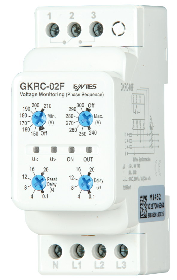 M3958 GKRC-02F GERİLİM KORUMA RÖLESİ     ENTES