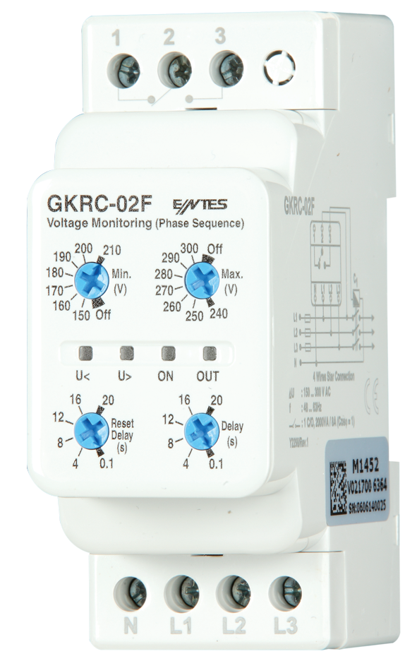 M3958 GKRC-02F GERİLİM KORUMA RÖLESİ     ENTES