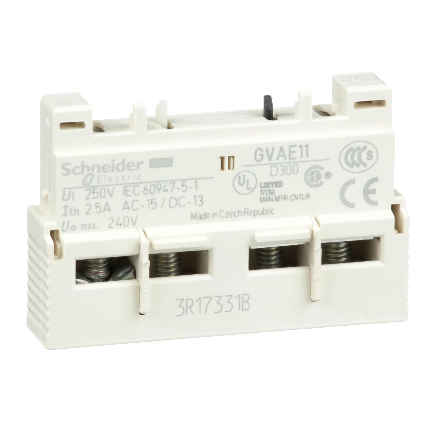 GVAE11 YARDIMCI KONTAK BLOĞU 1NA+1NK ÖNE