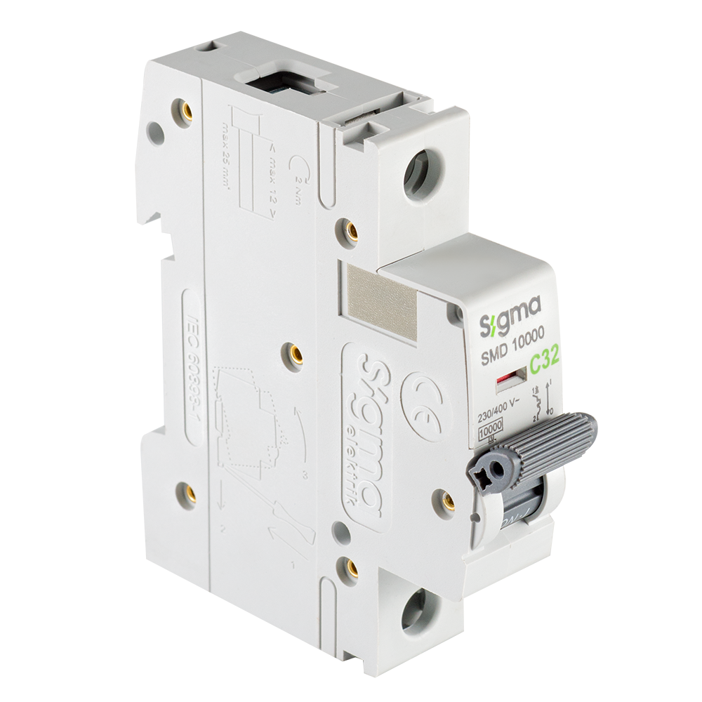 SMD10000 10kA 1P C32 OTOMATİK SİGORTA