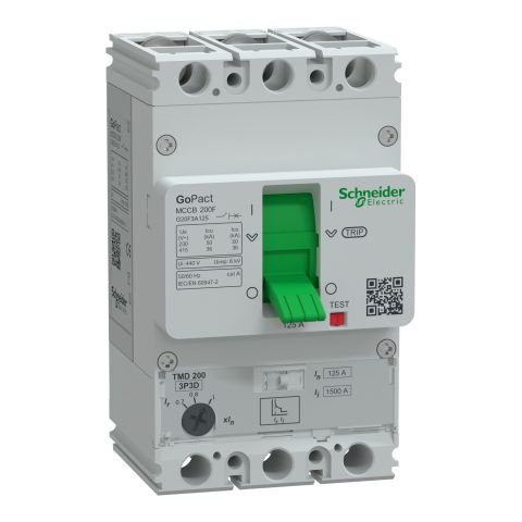 G20F3A125 GoPact MCCB 200F 3P3D 125A AYAR SAHALI 36KA