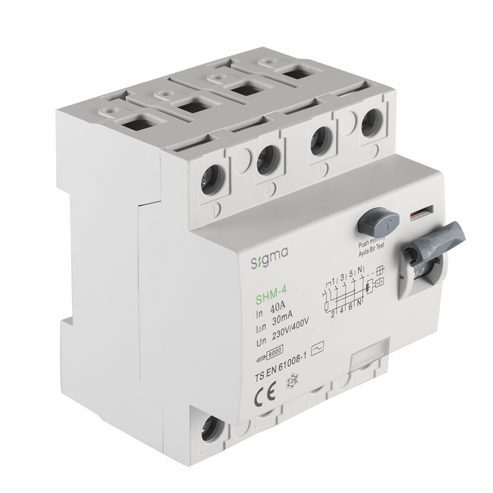 SHM 4P 30mA 40A 6KA KAÇAK AKIM KOR.ŞALT.