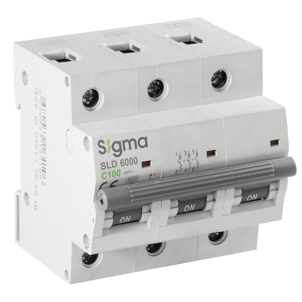 SLD6000 6kA 3P C100 OTOMATİK SİGORTA