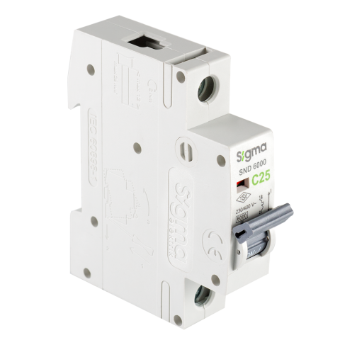 SND6000 6kA 1P C25 OTOMATİK SİGORTA