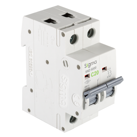 SND6000 6kA 2P C20 OTOMATİK SİGORTA
