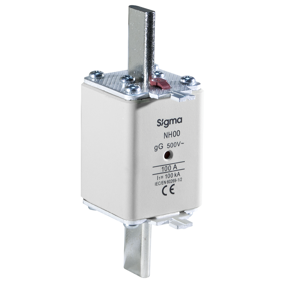 120 kA 160A NH00 ÇİFT GÖSTERGELİ BIÇAKLI SİGORTA