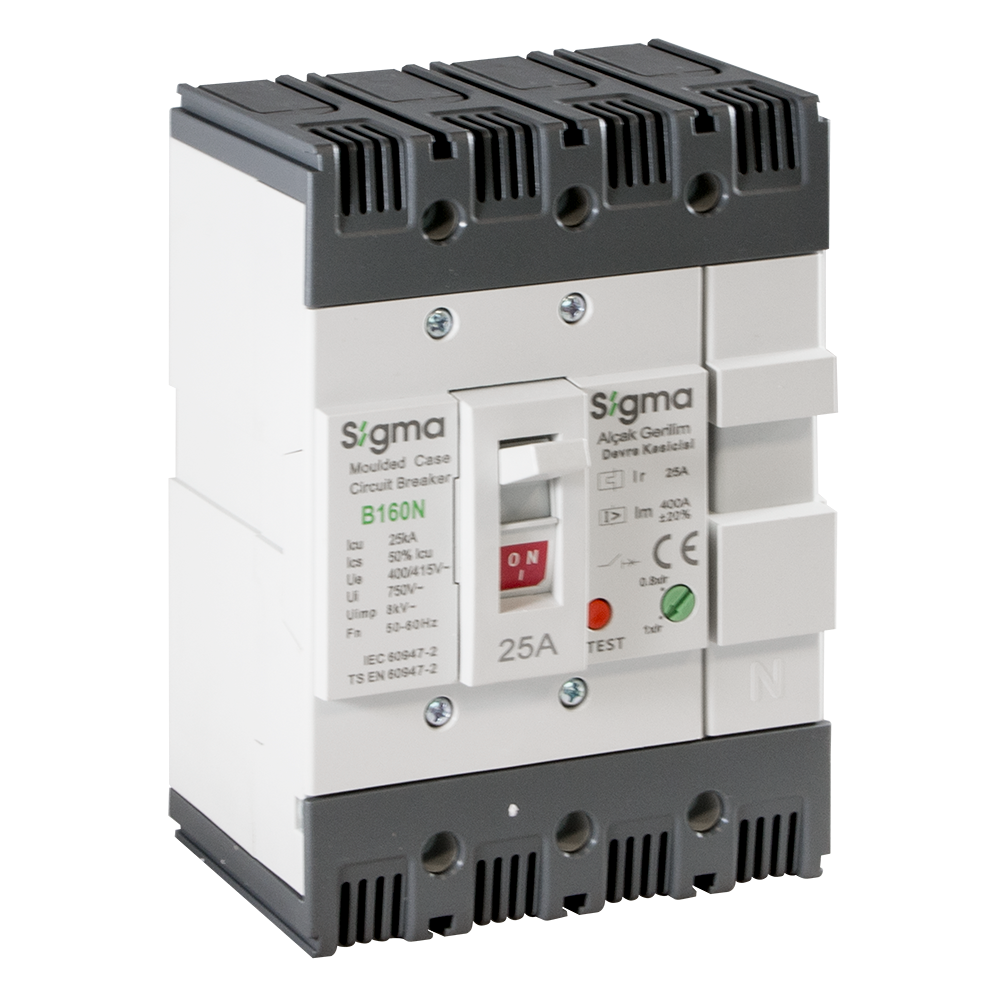 B160 100-125A 4P TERMİK AYARLI AG DEVRE KESİCİ