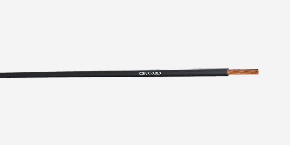 H05Z1-K 1        HF NYAF Siyah Kablo - 100 metre
