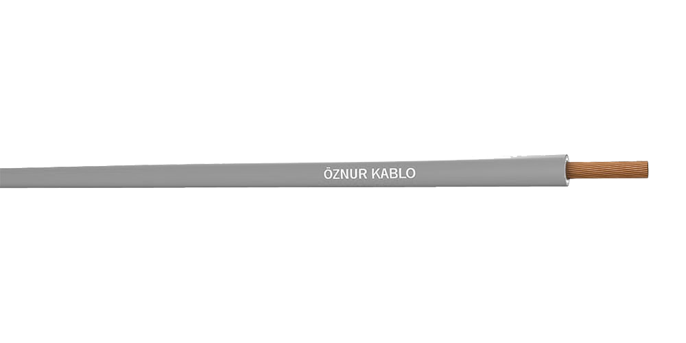 H05Z1-K 2.5     HF NYAF Gri Kablo - 100 metre