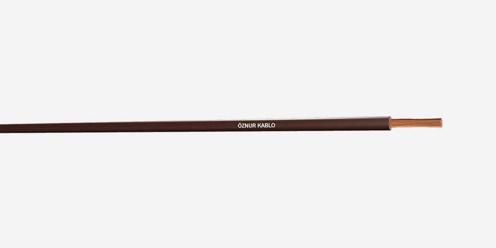H05Z1-K 2.5     HF NYAF Kahve Kablo - 100 metre