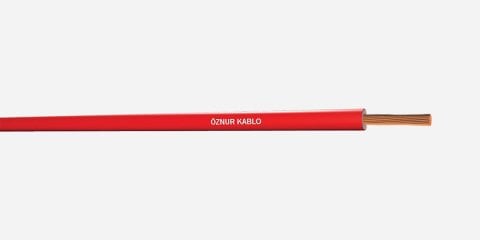 H05Z1-K 2.5     HF NYAF Kırmızı Kablo - 100 metre