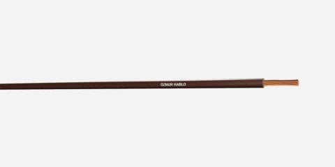 H05Z1-K 6        HF NYAF Kahve Kablo - 100 metre