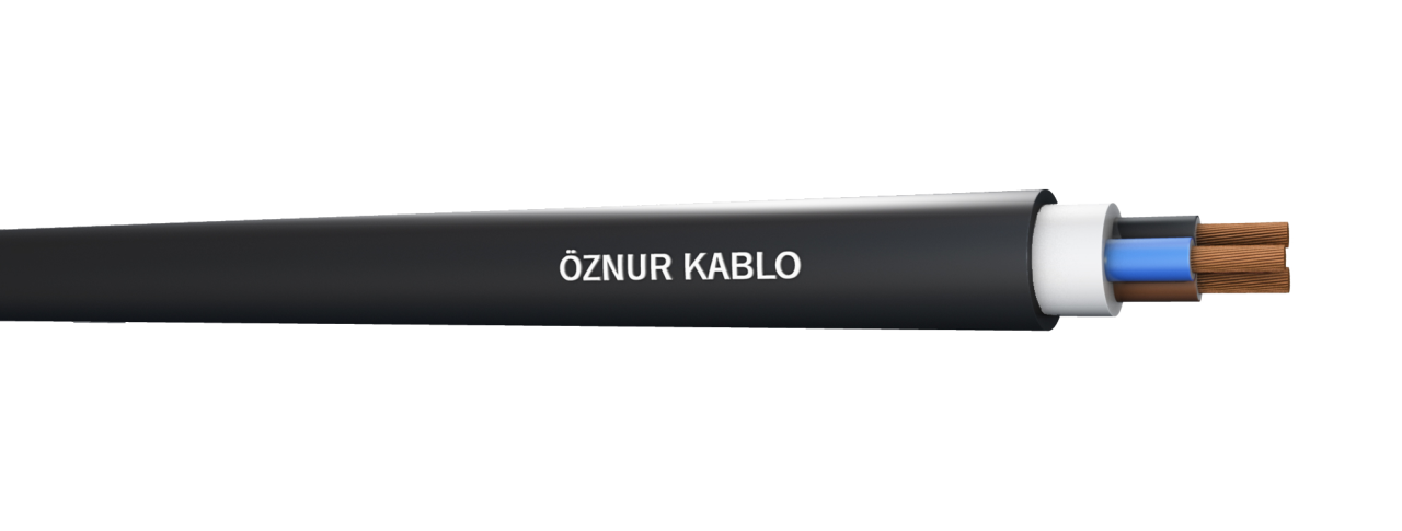 H05VV-F 4X0,75  TTR  Siyah Kablo - 100 metre