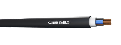 H05VV-F 4X1,5    TTR  Siyah Kablo - 100 metre