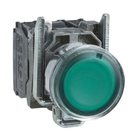 XB4BW33M5 IŞIKLI YAYLI BUTON 230V AC YEŞİL