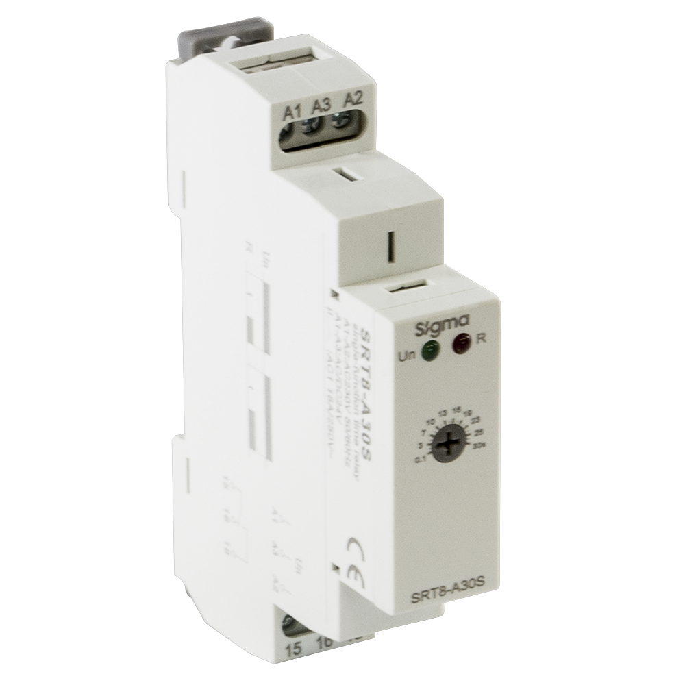 Tek Fonk. Zaman Rölesi 0.1-30 san. ( 230 V AC)