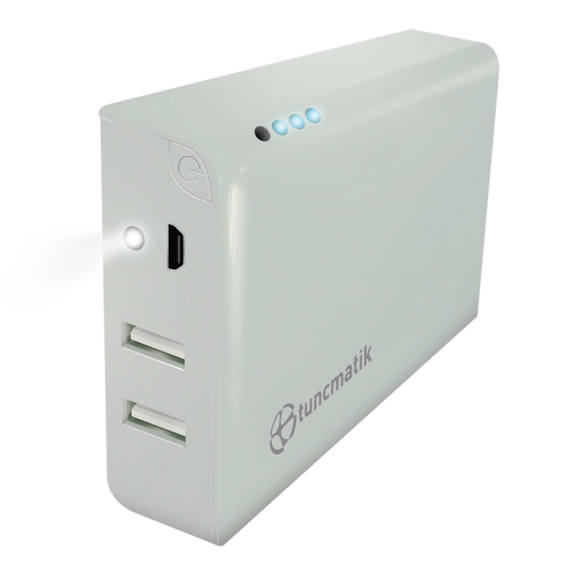 Mini Charge 12.000 mAh- Beyaz Powerbank