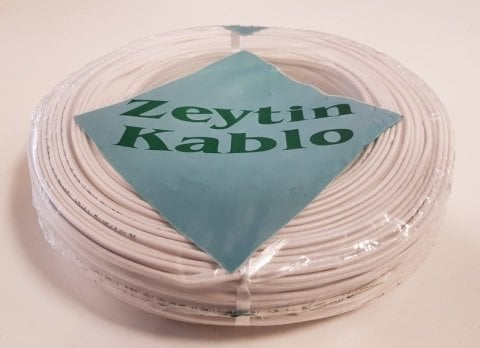 2X0.75 Kordon Kodlu Beyaz  -  100 metre
