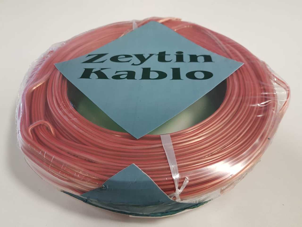 2X0.75 Kordon Şeffaf Kırmızı Kodlu  -  100 metre
