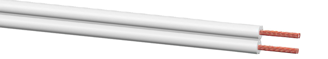 2X0,75   Yassi Beyaz  Kordon  -  100 metre