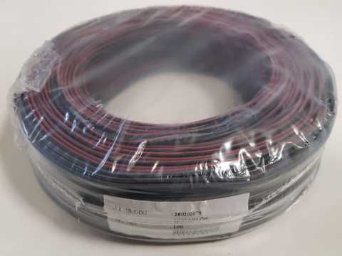 2X0,75   Siyah Kodlu  Kordon  -  100 metre