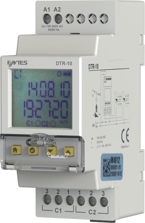 M4912 ASTRONOMİK ZAMAN RÖLESİ (16A)      ENTES
