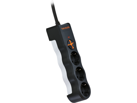 Akım Korumalı Priz 3 Lü Siyah