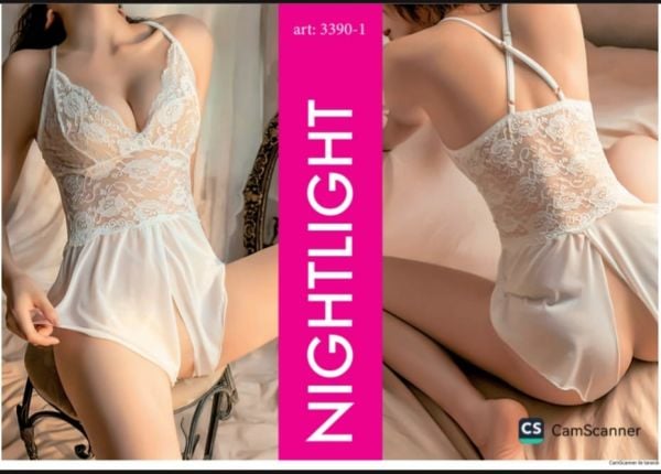 NIGHTLIGHT 3390-2 FANTAZİ GECELİK SİYAH