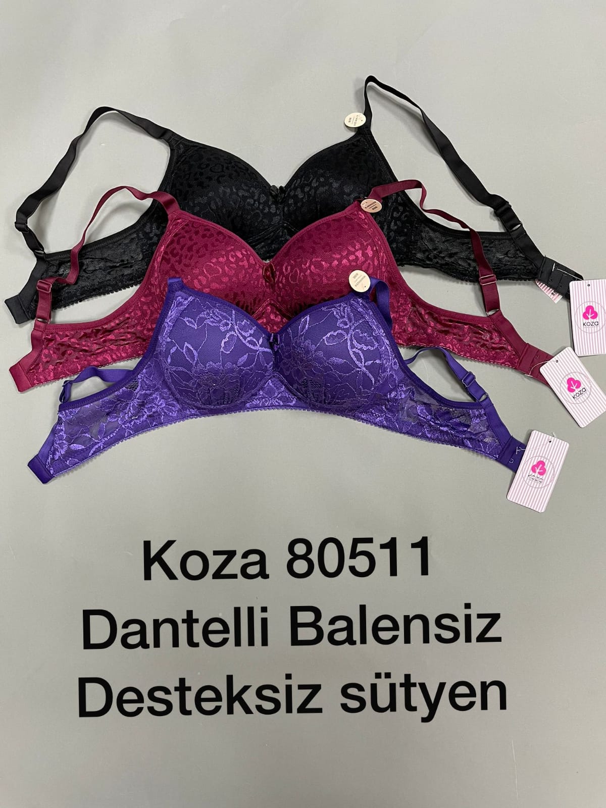 KOZA 80511 DANTELLİ BALENSİZ MİNİMİZER SÜTYEN