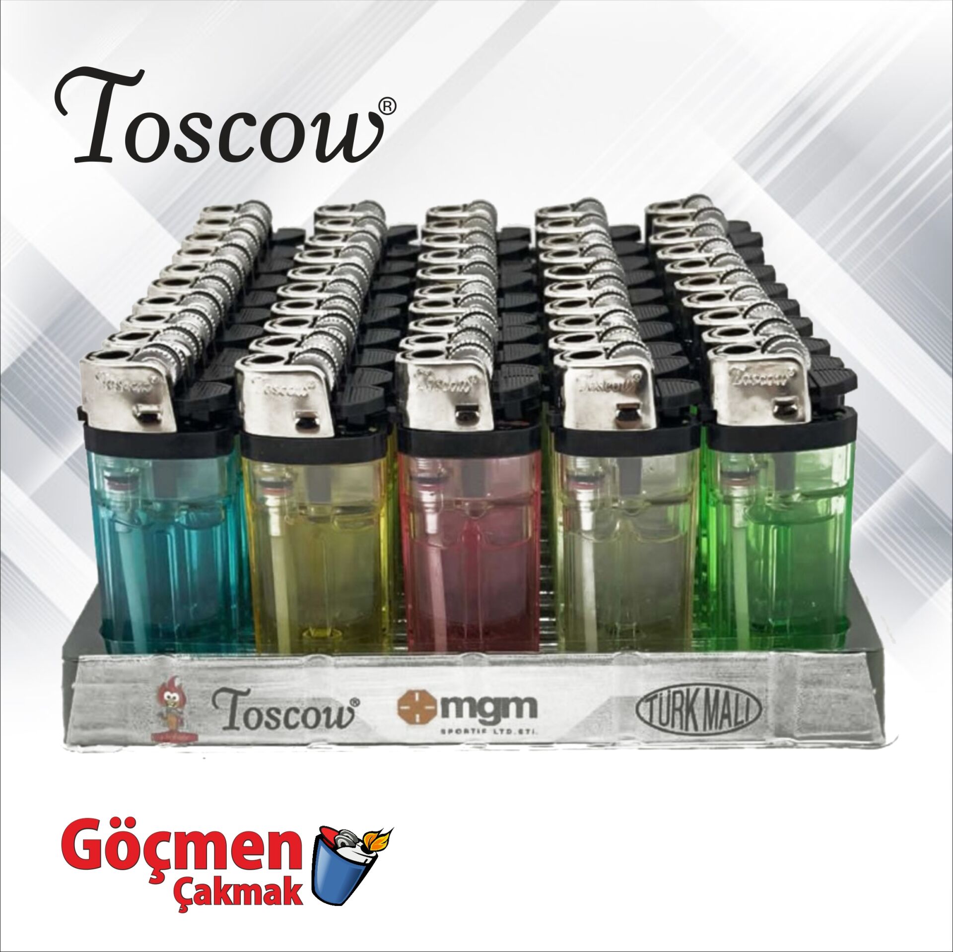 Toscow  Şeffaf siboplu mini çakmak