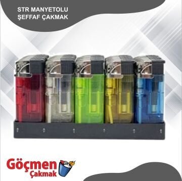 STR Manyetolu Şeffaf Çakmak