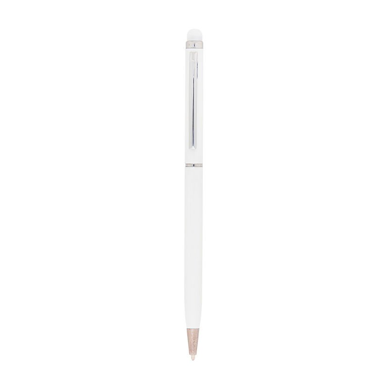 587 Beyaz Metal Tükenmez Touchpen Kalem