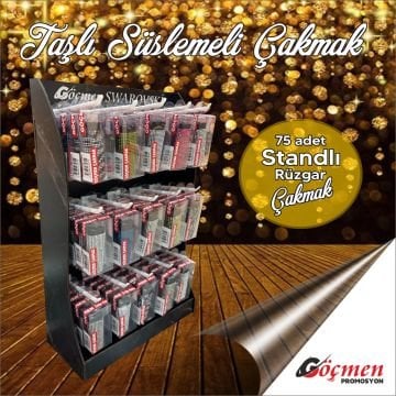 Taşlı Süslemeli Çakmak