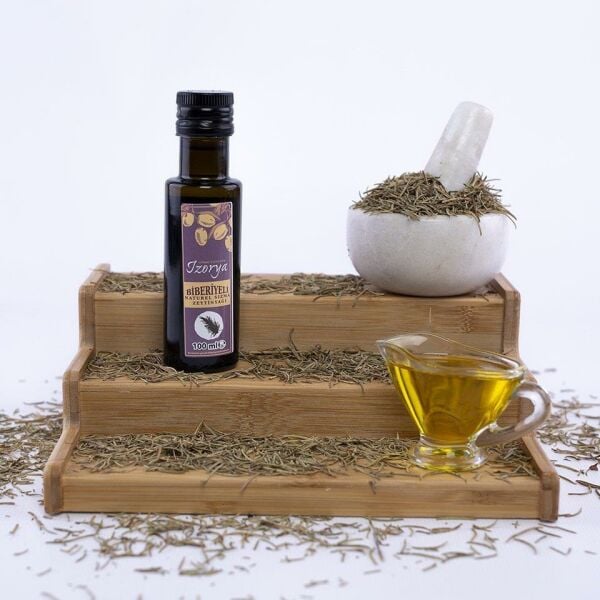 izorya İzorya Gerçek Biberiyeli Zeytinyağı (Gerçek Biberiyeli Mut Zeytinyağı) 100 ml