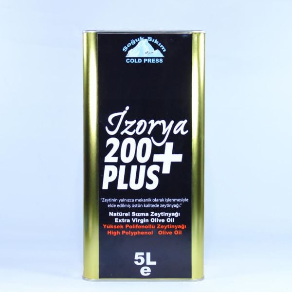 izorya izorya Soğuk Sıkım Yüksek Polifenollü Zeytinyağı 200+ Plus 5L